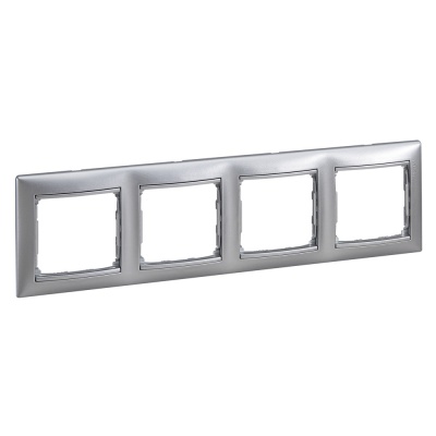 Legrand DIY Valena Алюм Рамка 4-ая гориз 