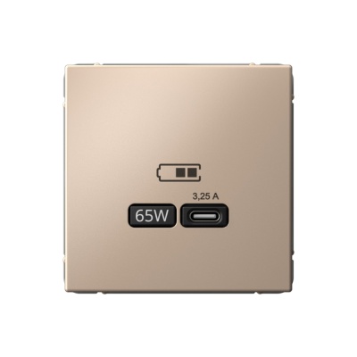 SE ArtGallery Песочный USB Розетка тип-С 65Вт высокоскор.заряд. QC, PD, механизм GAL001227 