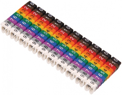 IEK Маркер МКН-"A" желтый 4 мм2 (1000шт/упак) 