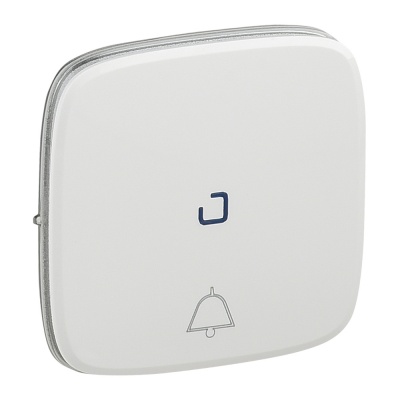 Legrand Valena ALLURE Белый Клавиша выключателя кнопочного с подсветкой с символом "звонок" 755090 