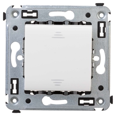 DKC Инвертор одноклавишный в стену, "Avanti", "Белое облако" 