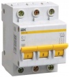Автоматический выключатель IEK ВА47-29 3п 3А 4,5кА х-ка С ИЭК 