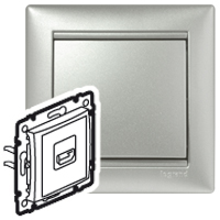 Legrand Valena Алюминий Розетка HDMI 