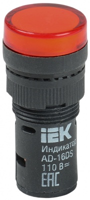 IEK Лампа AD16DS(LED)матрица d16мм красный 12В AC/DC 