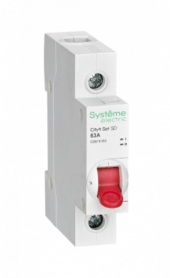 Systeme Electric City9 Set Выключатель нагрузки (ВН) 1п 63А 230В C9S16163 