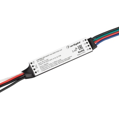 Arlight Контроллер SMART-K46-RGB-PUSH-SUF (12-24V, 3x1A, 2.4G) (Пластик) 