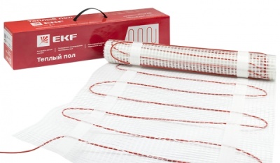 EKF Мат нагревательный двухжильный "Уют" 1 кв. м. 150 Вт nm2-150-1 