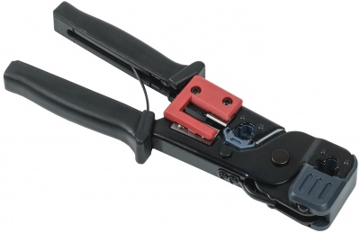 IEK Инструмент для обжима телекоммуникационных разъемов EKикационных разъемов RJ-45/12/11 