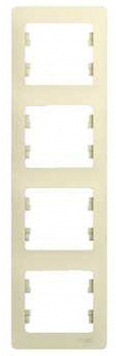 GLOSSA Бежевый Рамка 4-ая, вертикальная GSL000208 