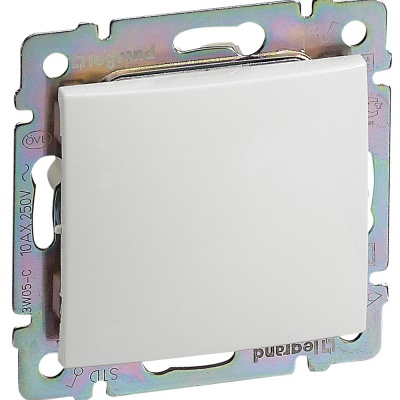 Legrand Valena Бел Переключатель 1-клавишный, 16А 