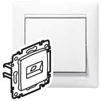 Legrand Valena Бел Розетка комп(RJ45) 2-ая 6 кат UTP 