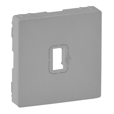 Legrand Valena LIFE Алюминий Накладка розетки USB 3.0с подключенным разъемом 754752 