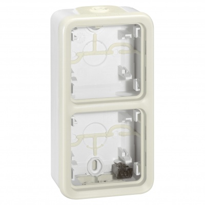 Legrand Plexo Белый Монтажная коробка 2-ая для наружного монтажа,вертикальная,IP55 