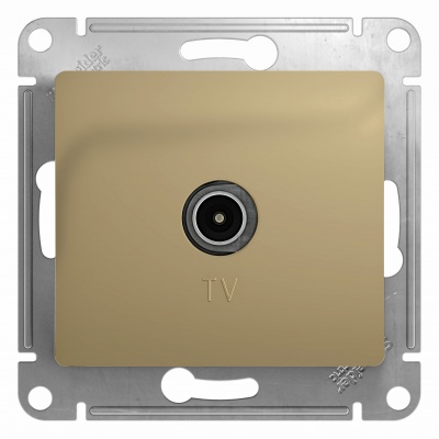 GLOSSA Титан Розетка TV, механизм GSL000493 