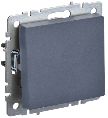 IEK BRITE BASE Маренго Выключатель одноклавишный 10А ВС10-1-0-БрМ (BR-V10-0-10-K35) 