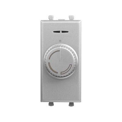 DKC Диммер поворотный модульный, "Avanti", "Закаленная сталь", 1 модуль 