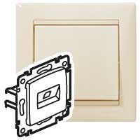 Legrand Valena Крем Розетка комп (RJ45) 2-ая 6 кат UTP 