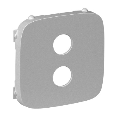 Legrand Valena ALLURE Алюминий Накладка 1-ой Аудиорозетки "банан" 755287 