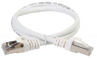 IEK ITK Коммутационный шнур (патч-корд), кат.5Е FTP, 1,5м, белый PC08-C5EF-1M5 