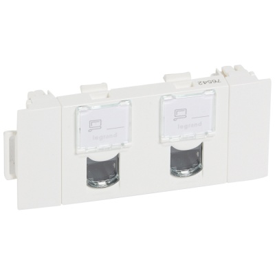 Legrand Mosaic RJ45 FTP кат 5e 2 модуля CD 
