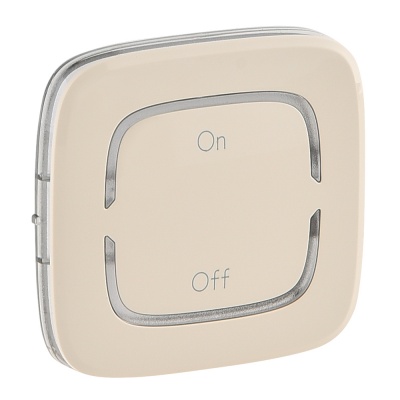 Legrand Valena ALLURE Слоновая кость MyHome Накладка для мех. BUS/SCS.С символом "On-Off".2 модуля 755374 