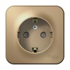 BLANCA НАКЛАДНАЯ РОЗЕТКА с заземлением со шторками с изолирующей пластиной, 16А, 250В, ТИТАН BLNRA011114 