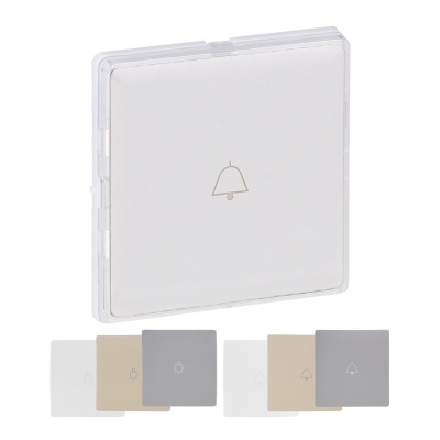 Legrand Valena LIFE Накладка выкл кноп с подс с полем д/надп 3вст(бел,сл.кос,алюм)в компл 755110 
