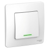 BLANCA ВСТРОЕННАЯ 1-клавишный ПЕРЕКЛЮЧАТЕЛЬ (cх.6) с подсветкой кой , 10А, 250B, БЕЛЫЙ BLNVS010611 