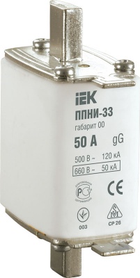 IEK Плавкая вставка предохранителя ППНИ-33, габарит 00, 10А 