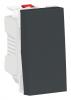 UNICA MODULAR ВЫКЛЮЧАТЕЛЬ одноклавишный кнопочный 10A 1 мод АНТРАЦИТ NU310654 Schneider Electric 