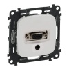 Legrand Valena ALLURE Розетка для аудио/видео устройств с разьемами HD15/гнездо Jack 3,5мм Белая 754705 