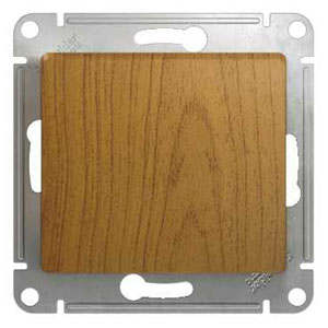 GLOSSA Дерево Дуб Выключатель 1-клавишный, сх.1, 10АХ GSL000511 