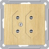 wessen 59 розетка б/рамки кл.2 2-я (250в, 6а, под пл.вилки) сосна rs6-253-7-86 