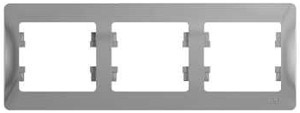 GLOSSA Алюминий Рамка 3-ая, горизонтальная GSL000303 