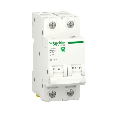 Автоматический выключательSchneider Electric RESI9 С 40А 2П 6000A R9F12240 
