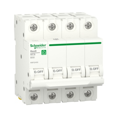 Автоматический выключательSchneider Electric RESI9 B 50А 4П 6000A R9F02450 