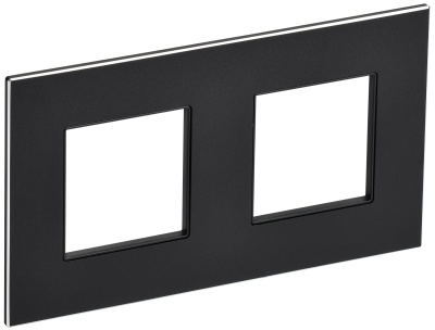 SKANDY Металл Черный Рамка 2-местная SK-F32Bl SK-M22-M-K02 IEK 