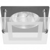 Светильник потолочный 50Вт MR16 12в GU5.3 квадратный хром/стекло (BS3159-P2-9)