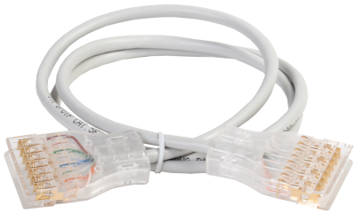 IEK ITK Патч-корд 110-110 4 пары, кат.5Е, 3м, серый PC01-110-4P3M 