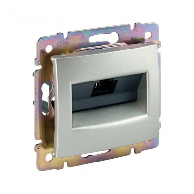 Legrand Valena Алюминий Розетка 1ХRJ 45 категория 6 - FTP - 1 выход - на винтах 