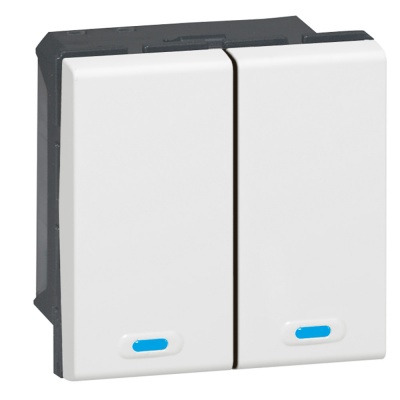 Legrand KNX Mosaic Пульт 2-клавишный 4-канальный 