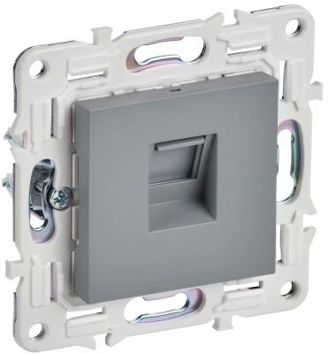 SKANDY Серый Розетка компьютерная RJ45 кат.6 SK-K02Gr SK-K10-2-K03 IEK 