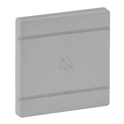 Legrand Valena LIFE Алюминий MyHome Накладка для мех. BUS/SCS.С символом "Не беспокоить".2 модуля 754942 