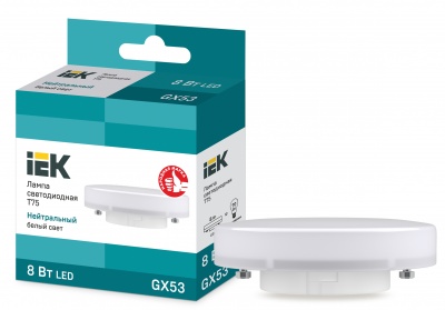 IEK Лампа светодиодная ECO T75 таблетка 8Вт 230В 4000К GX53 
