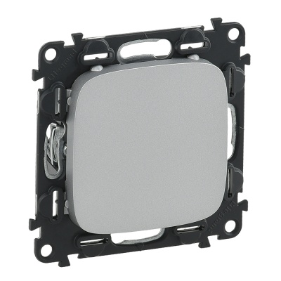 Legrand Valena ALLURE Алюминий Заглушка с суппортом 755187 