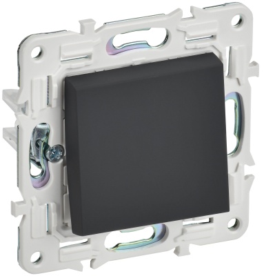 SKANDY Графит Переключатель одноклавишный 10А SK-V02G SK-V12-0-10-K53 IEK 