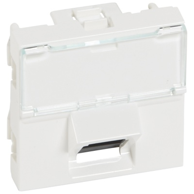 Legrand Mosaic Розетка RJ45 UTP кат.5, 2мод, 45град 
