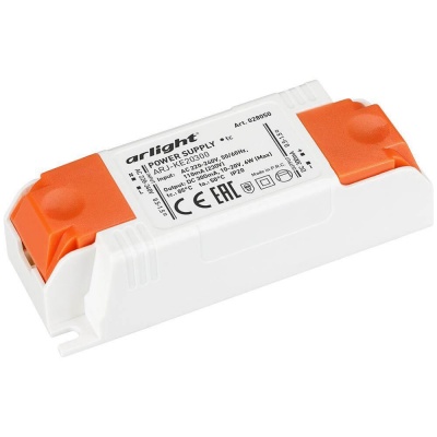 Arlight Блок питания ARJ-KE20300 (6W, 300mA) (IP20 Пластик, 5 лет) 