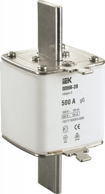 IEK Плавкая вставка предохранителя ППНИ-39, габарит 3, 500А 