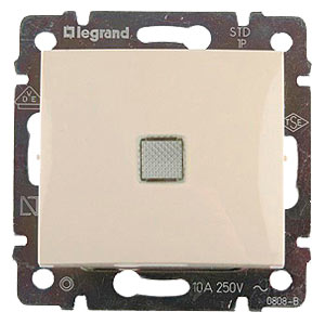 Legrand DIY Valena Крем Выключатель 1-клавишный с подсветкой 
